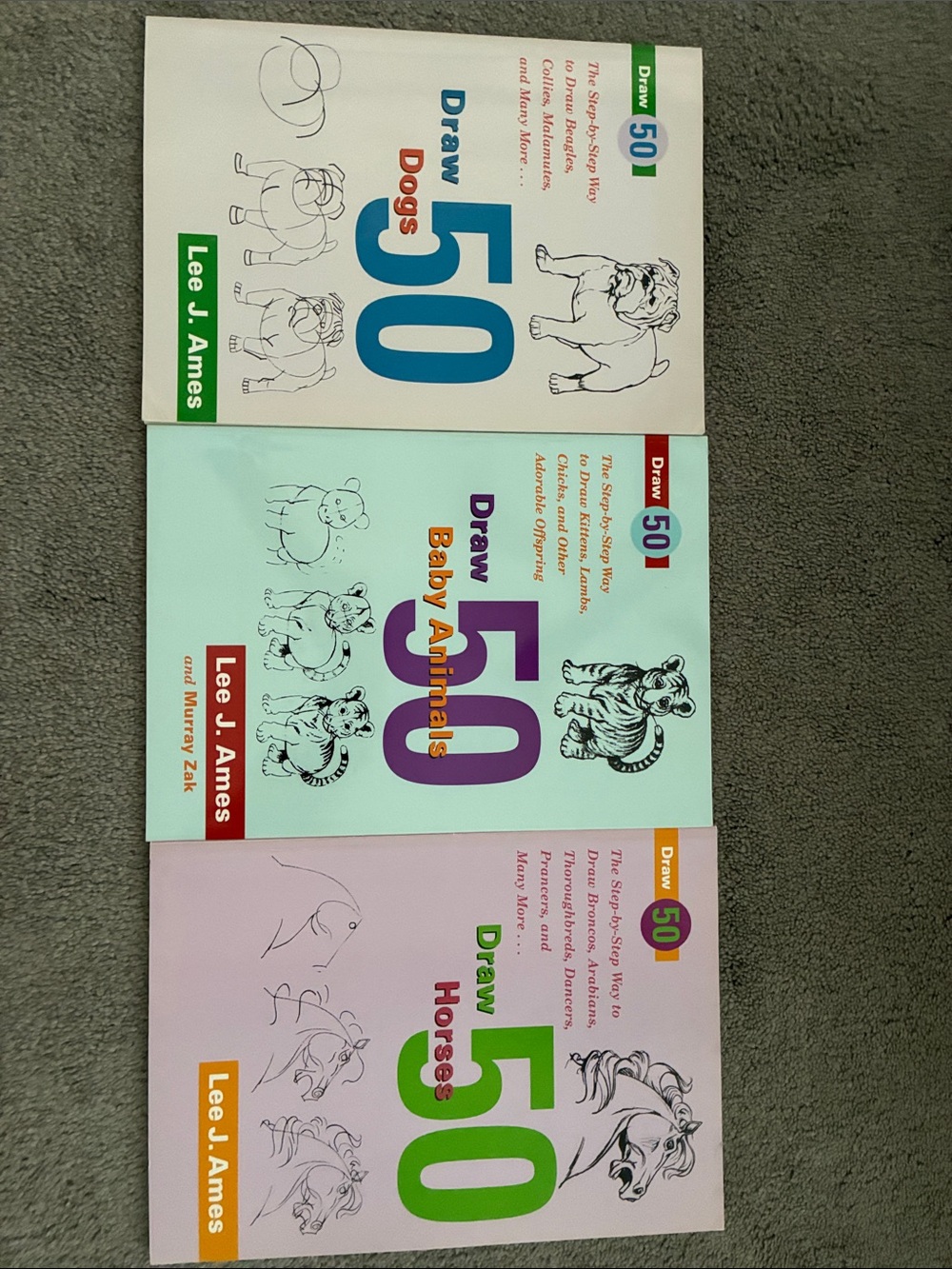 Draw animals books by Lee J Ames-
